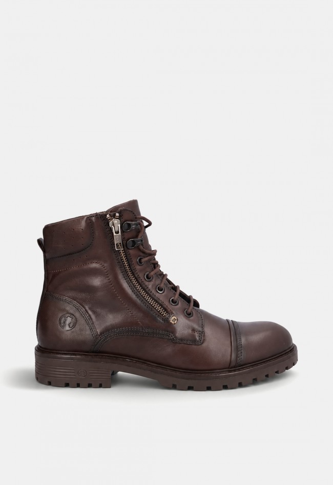 Bota de hombre Coronel Tapioca C2401-18 de piel marrón, estilo urbano con carácter