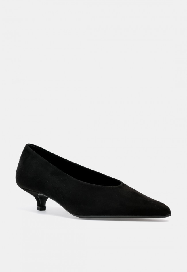 Zapato de vestir negro de mujer Why Pink? M6695 con tacón kitten, elegancia atemporal