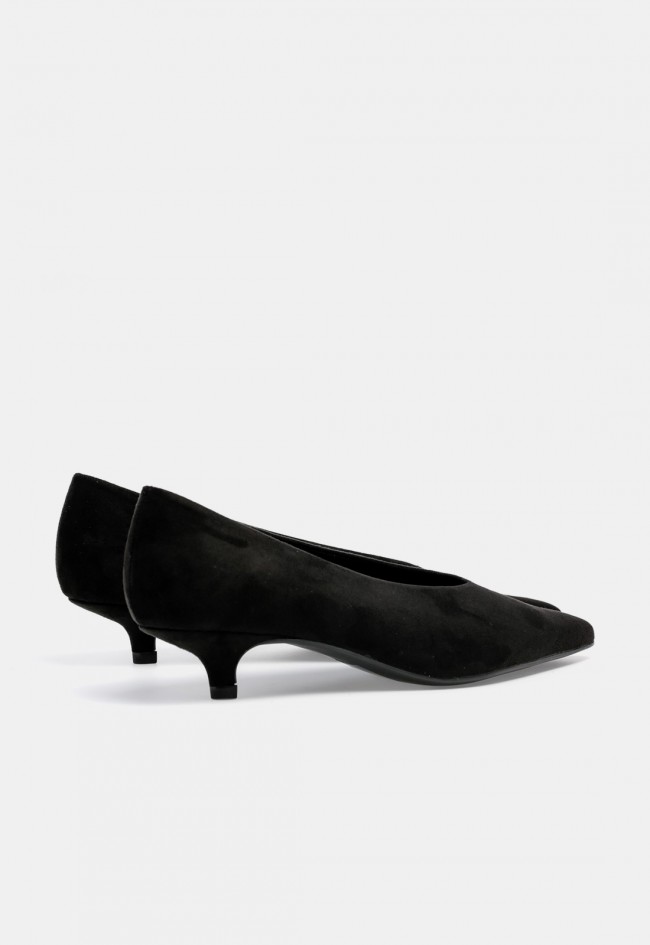 Zapato de vestir negro de mujer Why Pink? M6695 con tacón kitten, elegancia atemporal