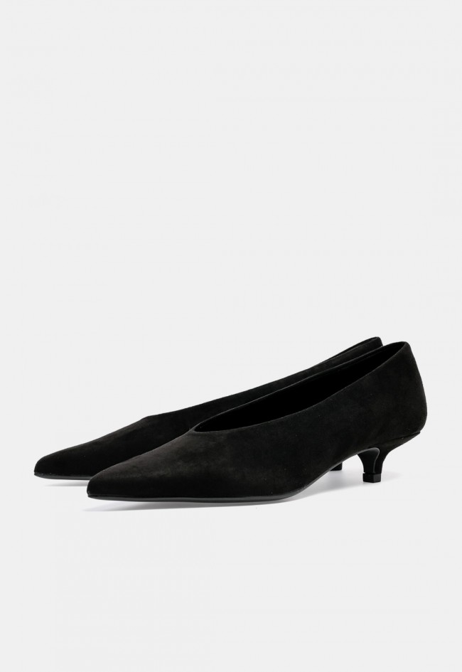 Zapato de vestir negro de mujer Why Pink? M6695 con tacón kitten, elegancia atemporal