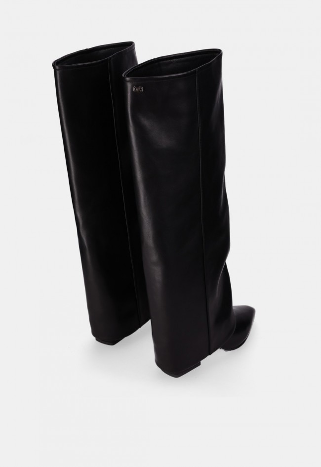 Bota cowboy negra de mujer Chika 10 Alice 02 de piel sintética, estilo western en tendencia