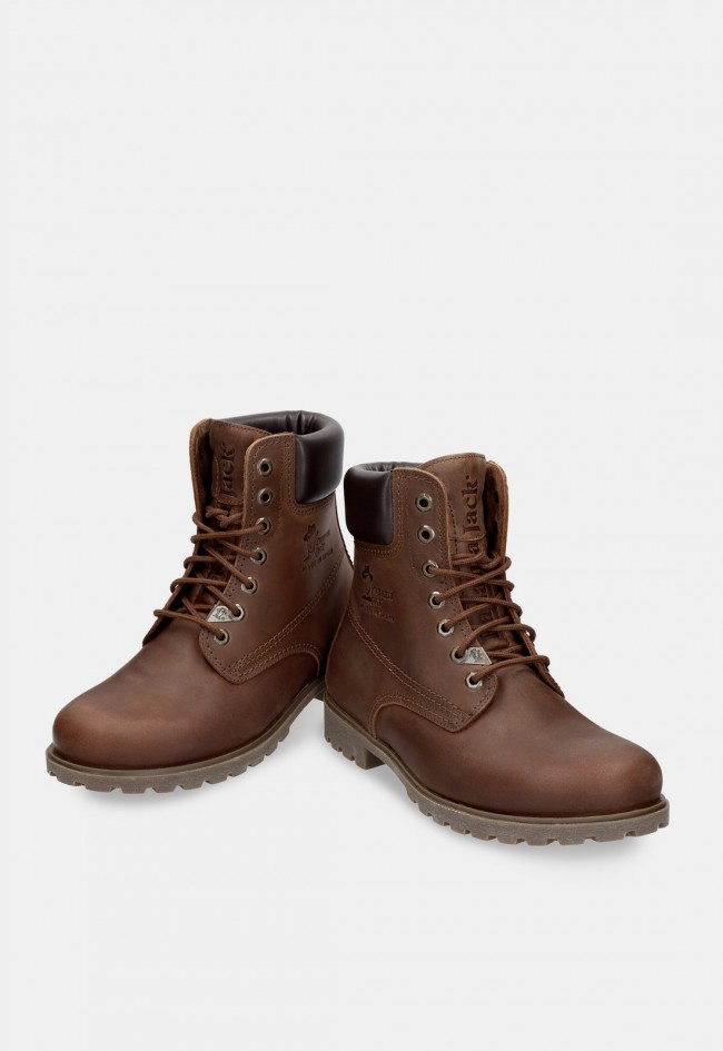 Bota Panama Jack Panama 03 de hombre en piel cuero Waterproof, hecha en España