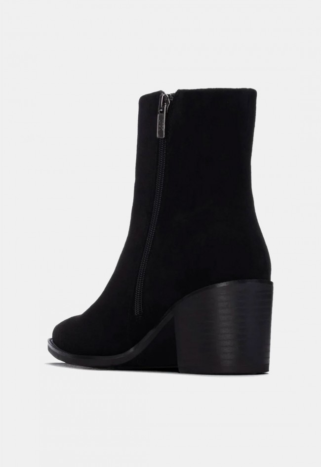 Botín negro de mujer Xti 14650901 con tacón ancho, elegancia y comodidad