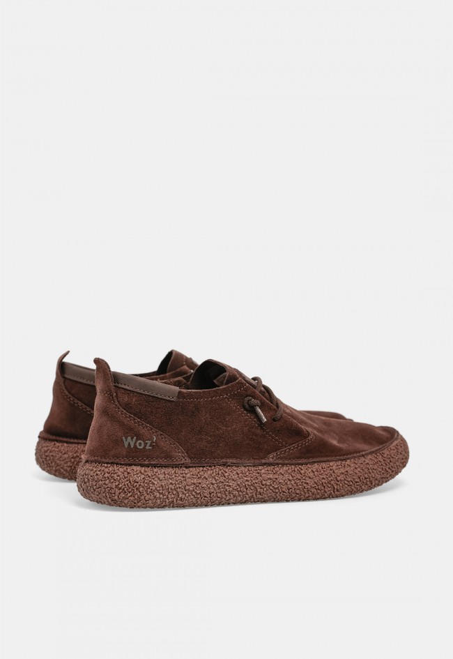Zapato casual de hombre Woz Stride en piel marrón, estilo urbano y comodidad diaria
