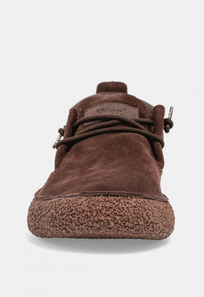 Zapato casual de hombre Woz Stride en piel marrón, estilo urbano y comodidad diaria