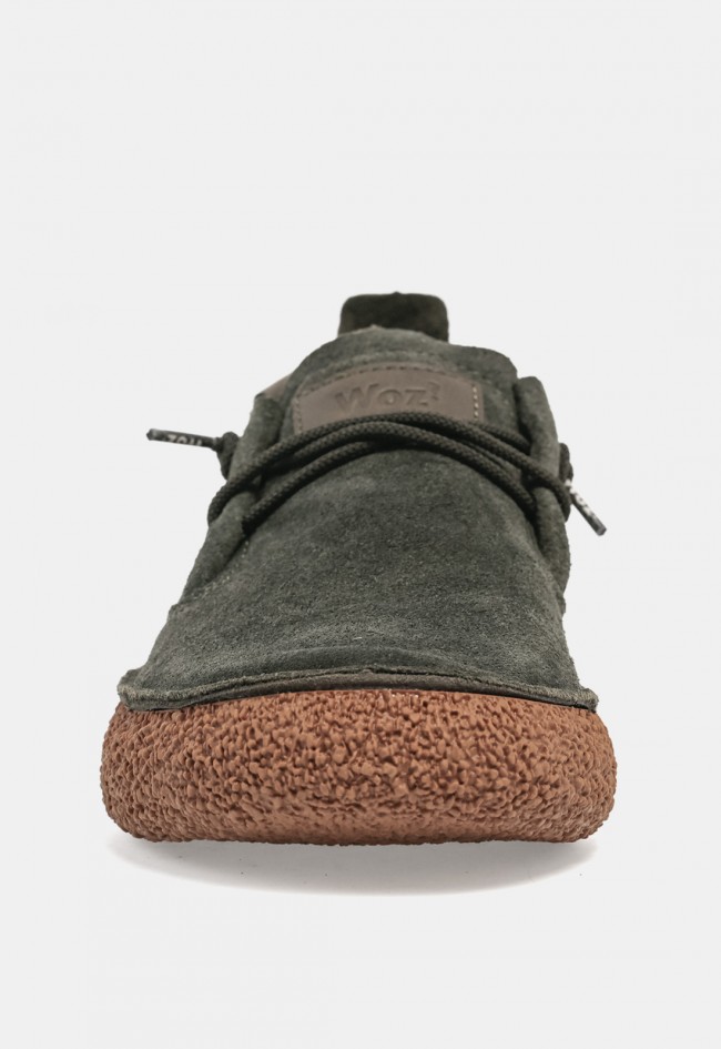 Zapato casual kaki de hombre Woz Stride Step de ante waterproof, confort y protección urbana