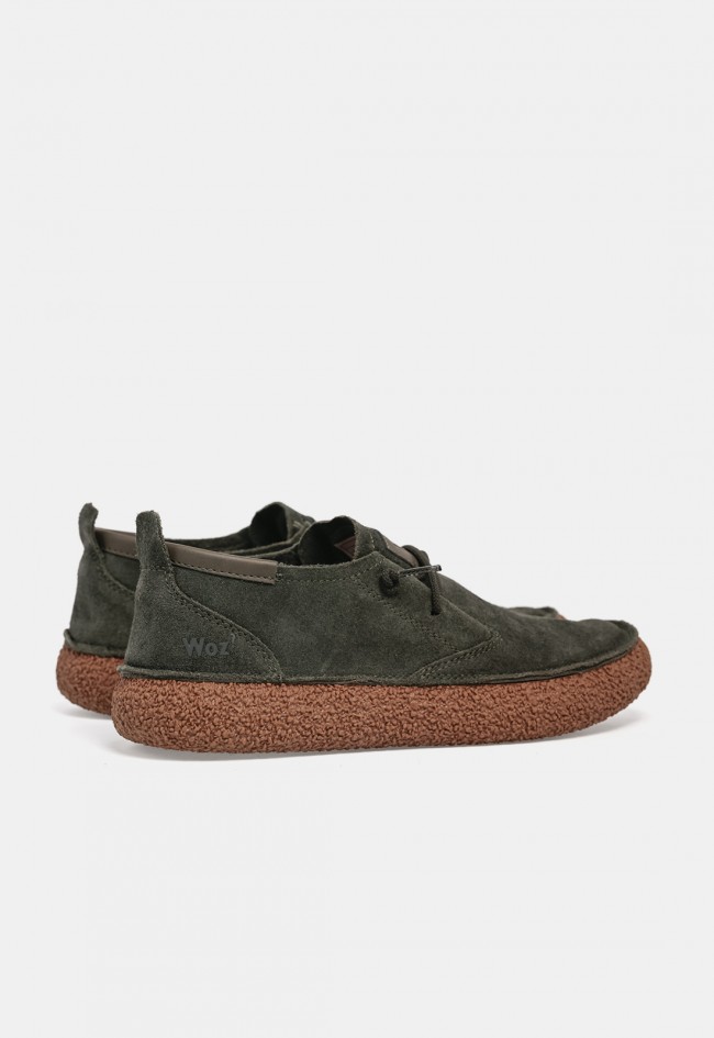 Zapato casual kaki de hombre Woz Stride Step de ante waterproof, confort y protección urbana