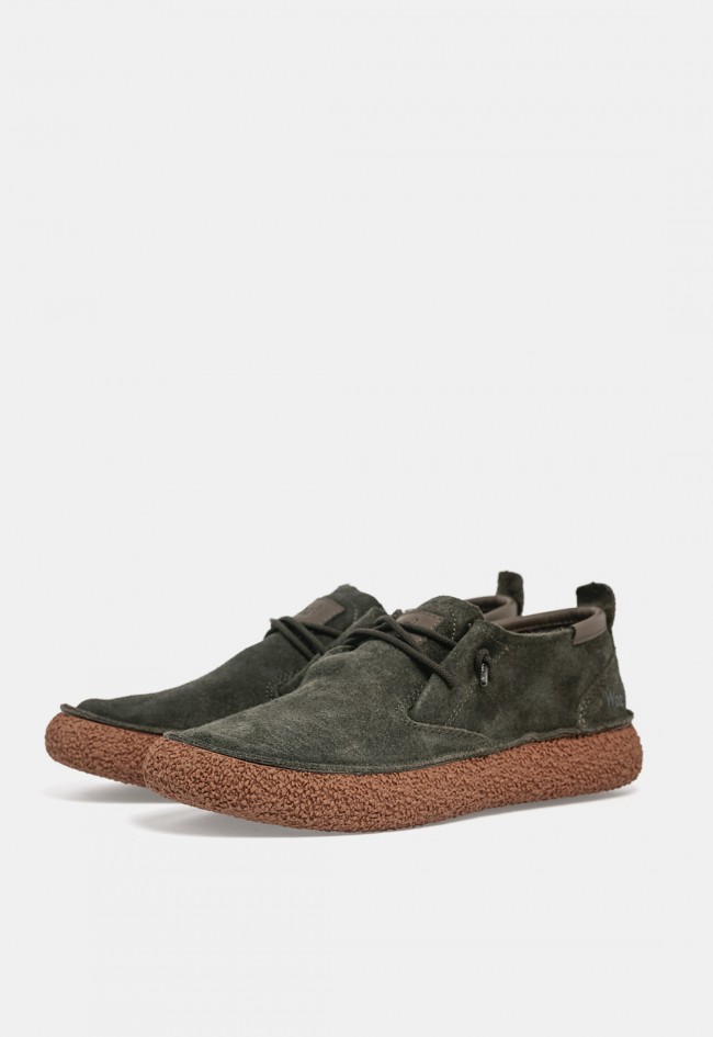 Zapato casual kaki de hombre Woz Stride Step de ante waterproof, confort y protección urbana