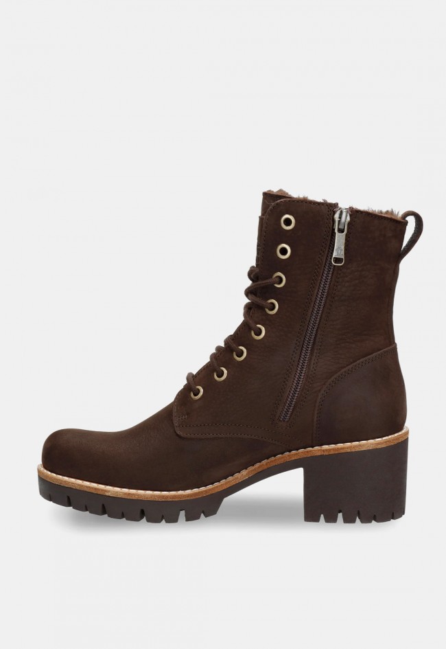 Bota Panama Jack Padma de mujer en piel Nobuck marrón Waterproof, estilo y protección para el invierno