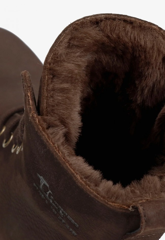 Bota Panama Jack Padma de mujer en piel Nobuck marrón Waterproof, estilo y protección para el invierno