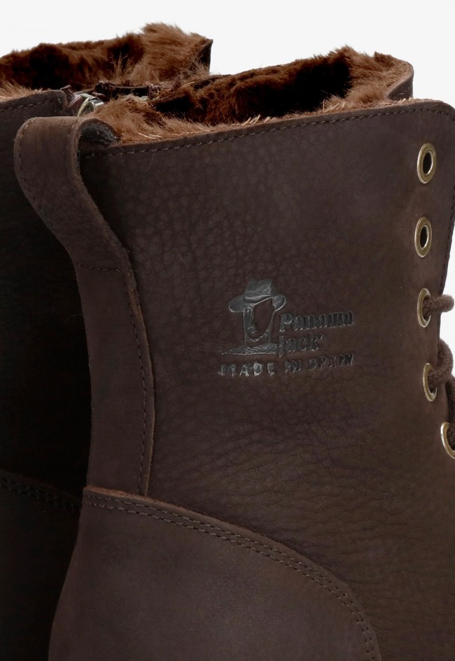 Bota Panama Jack Padma de mujer en piel Nobuck marrón Waterproof, estilo y protección para el invierno