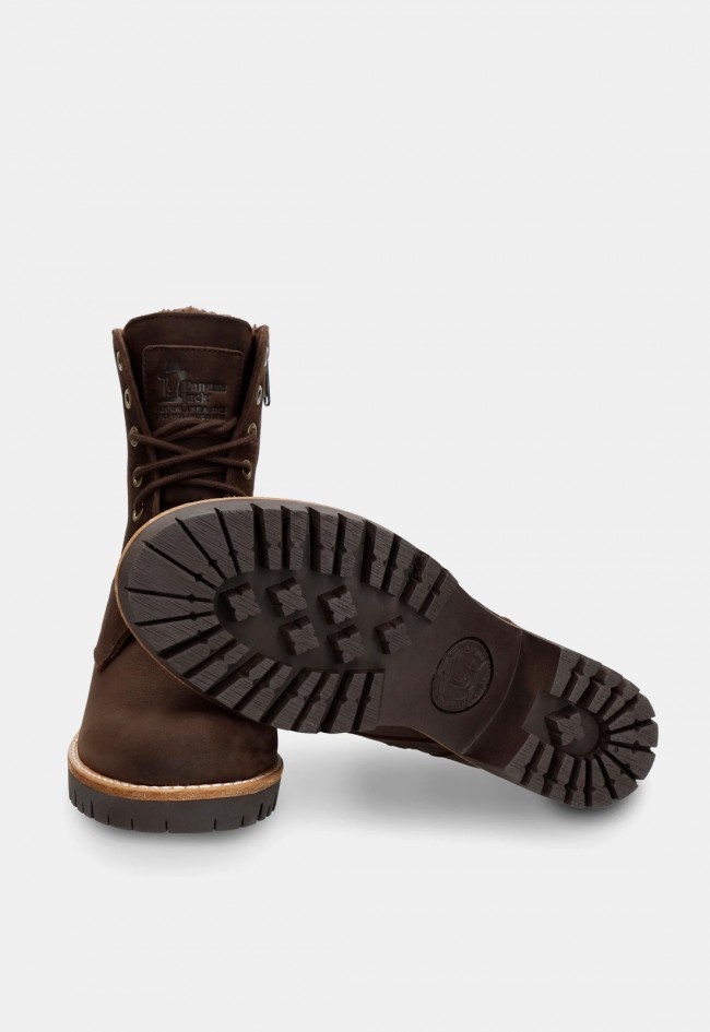 Bota Panama Jack Padma de mujer en piel Nobuck marrón Waterproof, estilo y protección para el invierno