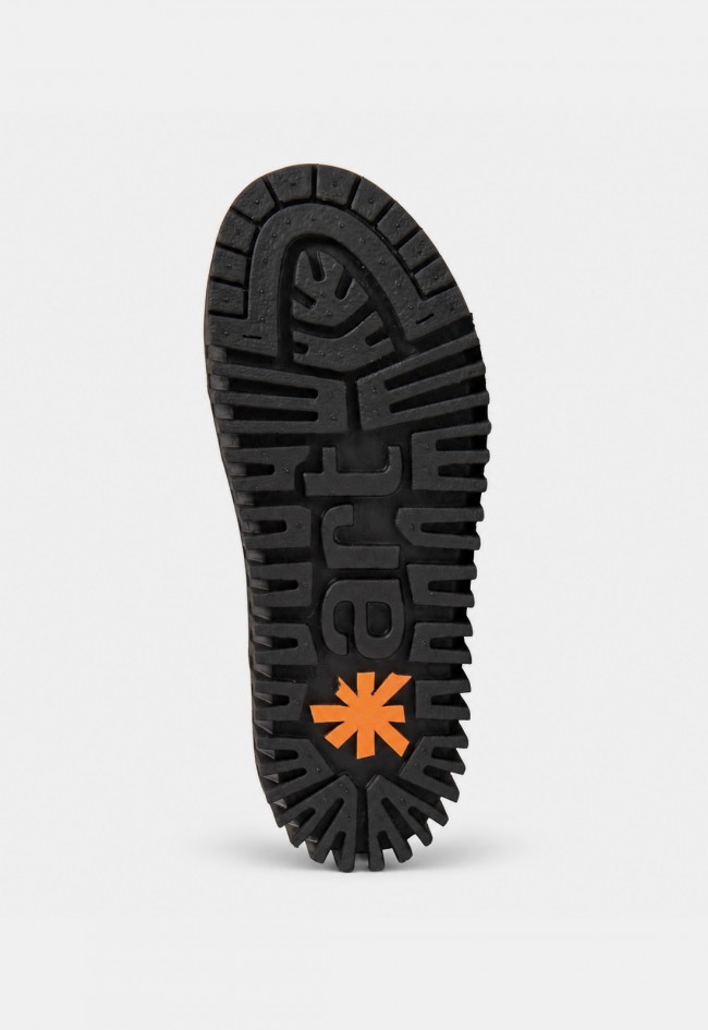 Zapato deportivo ART Brighton 1518A de plataforma en gris y kaki, diseño urbano con carácter