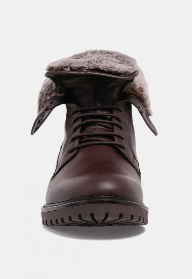 Bota de hombre Coronel Tapioca C2403-18 de piel marrón con pelo, estilo urbano para el invierno