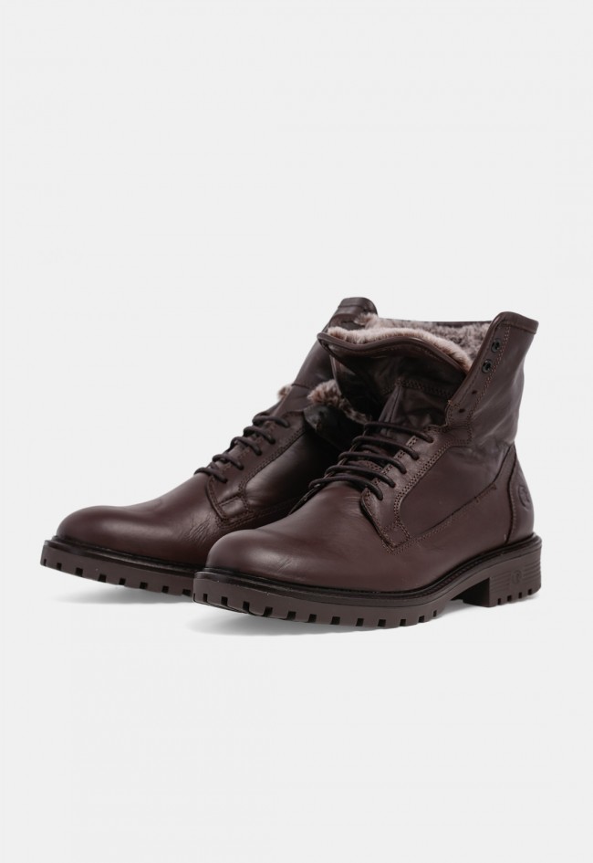 Bota de hombre Coronel Tapioca C2403-18 de piel marrón con pelo, estilo urbano para el invierno
