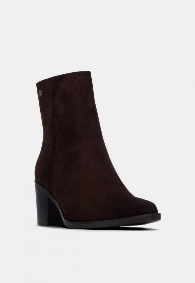 Botín de tacón Xti 14650902 de mujer en marrón chocolate, estilo elegante para cada ocasión