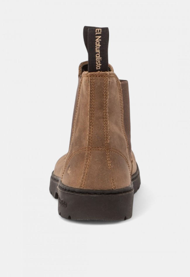 Botín Chelsea El Naturalista Nómada 5262 unisex en piel color stone | Comodidad barefoot para caminar a tu manera