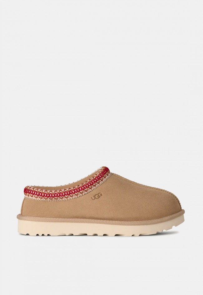 Zueco UGG Tasman II de mujer en ante arena y burdeos | Comodidad con estilo