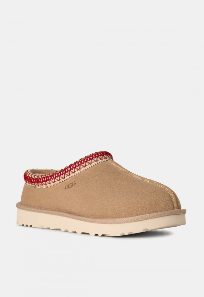 Zueco UGG Tasman II de mujer en ante arena y burdeos | Comodidad con estilo