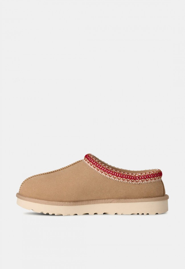 Zueco UGG Tasman II de mujer en ante arena y burdeos | Comodidad con estilo