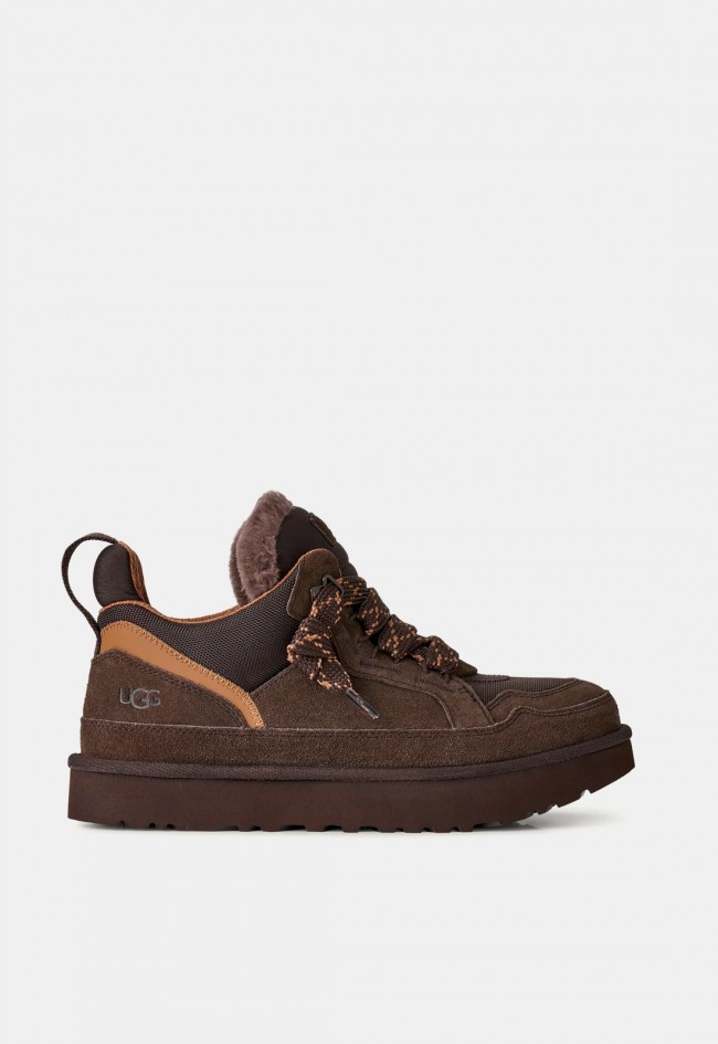 Zapatillas deportivas UGG Lowmel de hombre en ante marrón chocolate | Estilo casual y comodidad