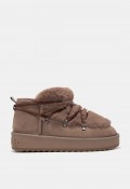 Bota australiana D. Franklin Nordic Trk Fur Low Brown de mujer | Calidez y estilo para el invierno