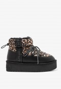 Bota après-ski D. Franklin Nordic V2 Bomb Low Leo de mujer | Estilo leopardo para el invierno