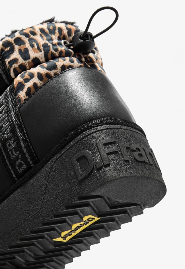 Bota après-ski D. Franklin Nordic V2 Bomb Low Leo de mujer | Estilo leopardo para el invierno
