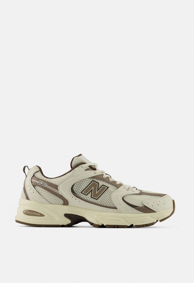 Zapatillas New Balance 530 MR530ASM en blanco roto y marrón | Estilo running retro con ABZORB