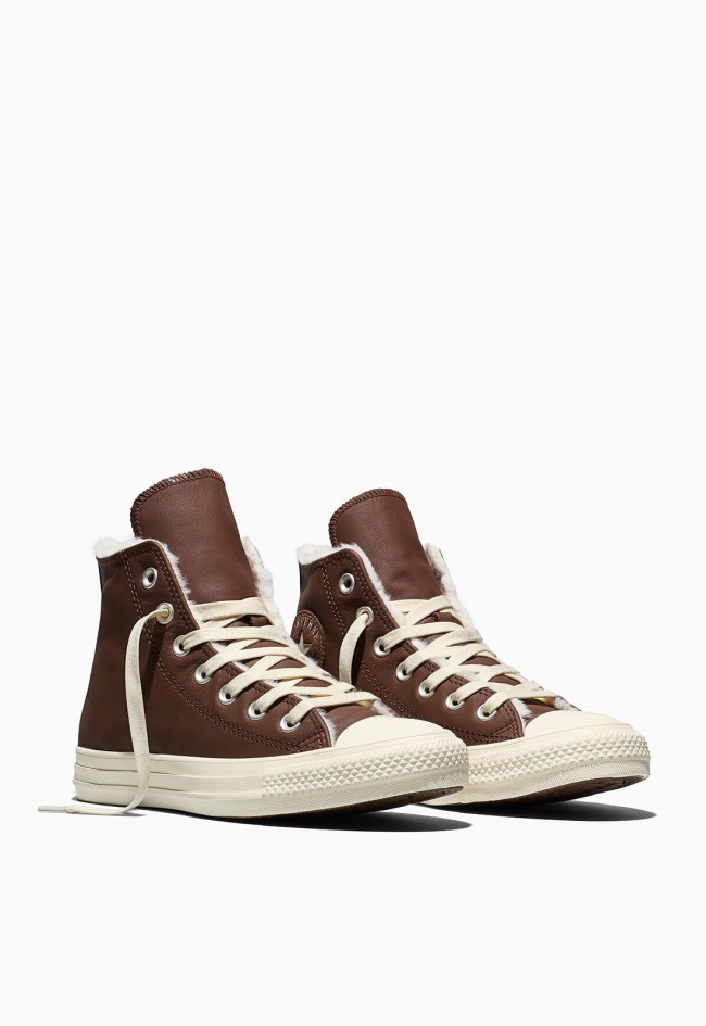 Zapatillas Converse Chuck Taylor All Star Hi Protect marrones | Caña alta y piel
