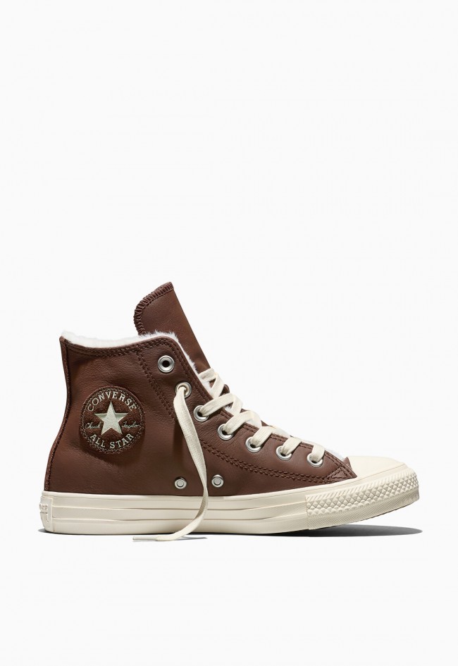 Zapatillas Converse Chuck Taylor All Star Hi Protect marrones | Caña alta y piel
