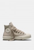 Zapatillas de mujer Converse Chuck Taylor All Star EVA Lift Platform Cozy Leather beige | Plataforma y forro cálido