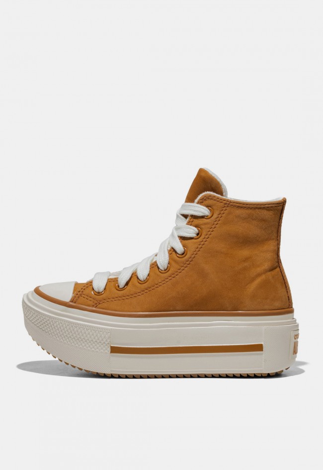 Zapatillas de mujer Converse Chuck Taylor All Star Lift Double Stack camel | Plataforma doble