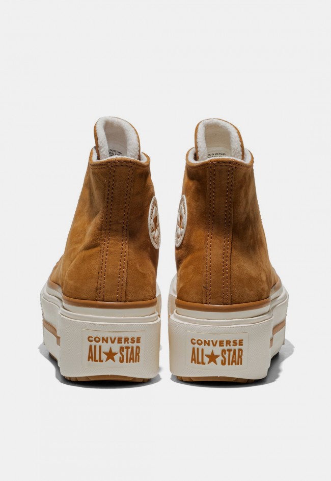 Zapatillas de mujer Converse Chuck Taylor All Star Lift Double Stack camel | Plataforma doble