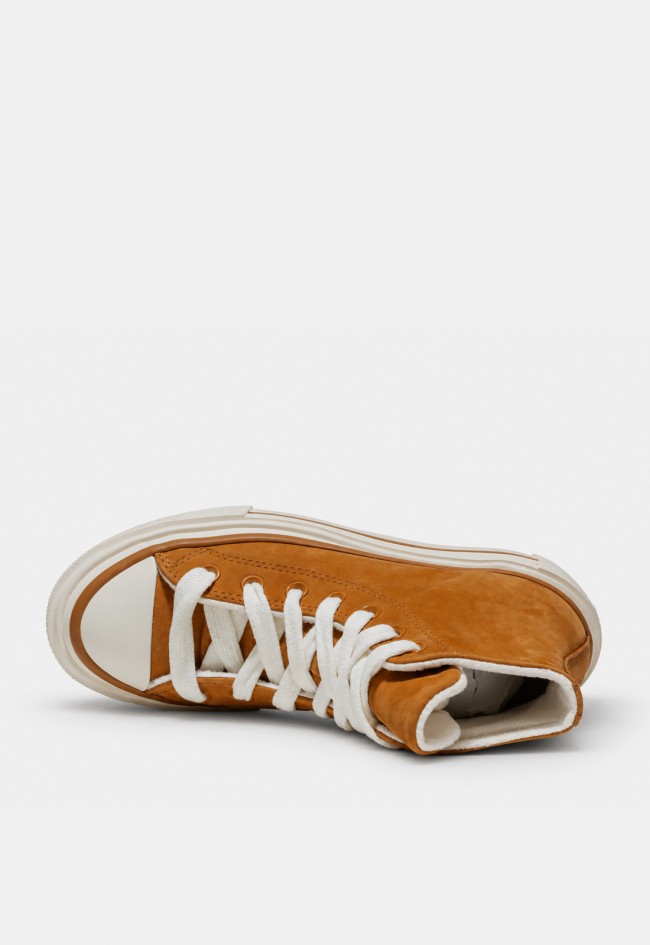Zapatillas de mujer Converse Chuck Taylor All Star Lift Double Stack camel | Plataforma doble