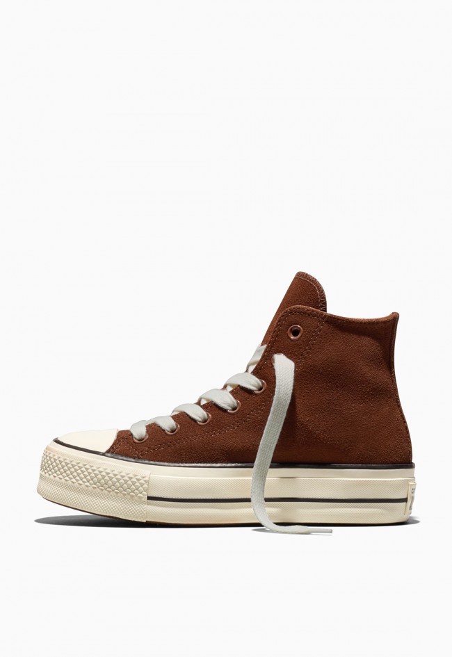 Zapatillas de mujer Converse Chuck Taylor All Star Lift Platform Cozy marrones | Plataforma y calidez