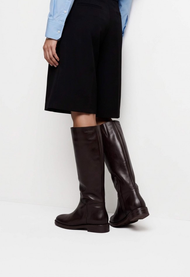 Botas altas de mujer Wonders Alzada 03 C-7703 moka | Piel lisa y MemoryGel