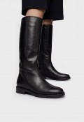 Botas altas de mujer Wonders Alzada 03 C-7703 negras | Piel lisa y MemoryGel