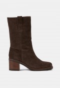 Botas altas de mujer Another Trend 5633 marrones | Piel y serraje