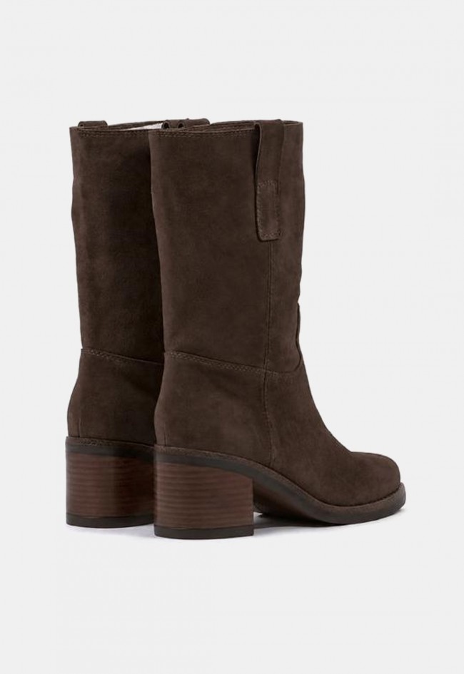 Botas altas de mujer Another Trend 5633 marrones | Piel y serraje