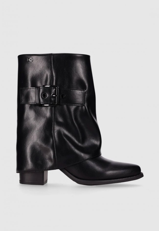 Botines de mujer Chika10 Yanyan 03 negros | Piel sintética y tacón medio