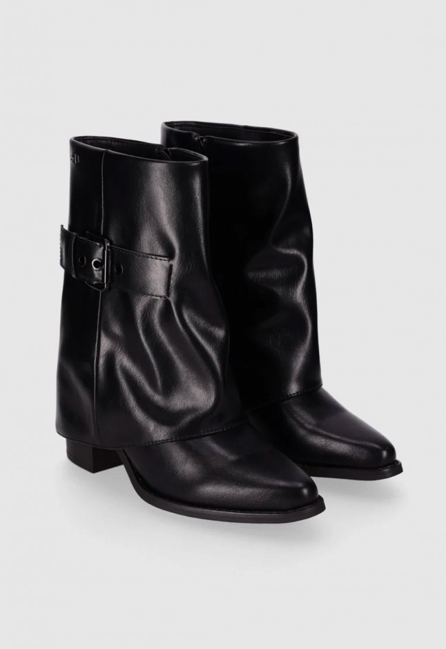 Botines de mujer Chika10 Yanyan 03 negros | Piel sintética y tacón medio