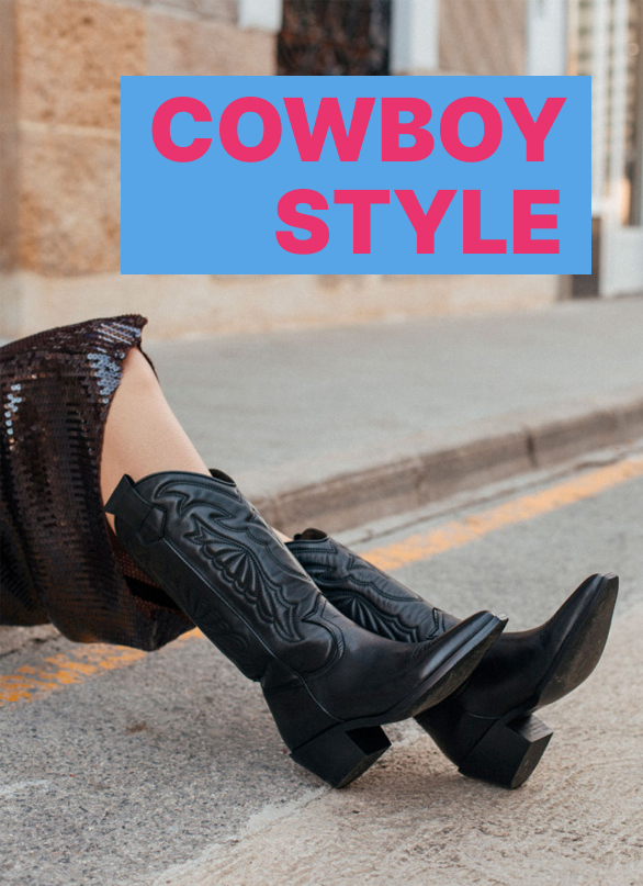 Botas estilo cowboy mujer